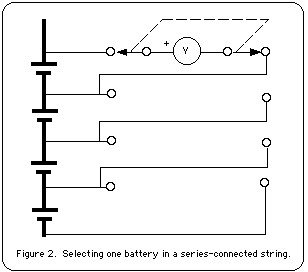 Figure 2: Selecting one battery in a series-connected string.