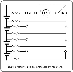 Figure 3: Meter wires are protected by resistors.